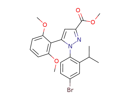 methyl 1-(4-bromo-2-isopropylphenyl)-5-(2,6-dimethoxyphenyl)-1H-pyrazole-3-carboxylate