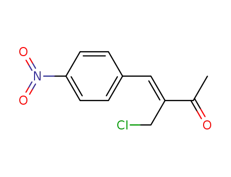 Molecular Structure of 289478-45-1 (3-Buten-2-one, 3-(chloromethyl)-4-(4-nitrophenyl)-, (3Z)-)