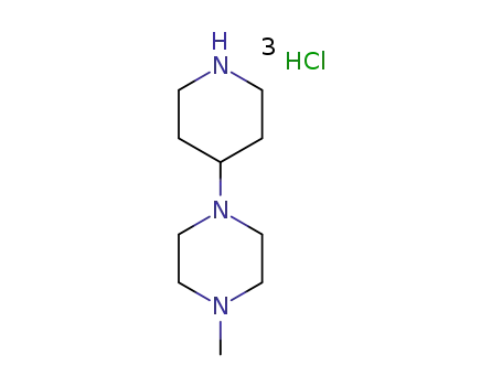 Molecular Structure of 1219979-73-3 (1-Methyl-4-(4-piperidyl)piperazine Dihydrochloride)