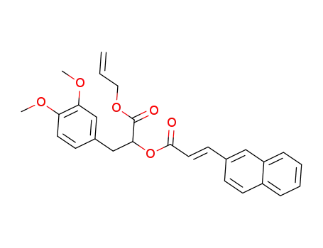 (E)-1-(allyloxy)-3-(3,4-dimethoxyphenyl)-1-oxopropan-2-yl 3-(naphthalen-2-yl)acrylate