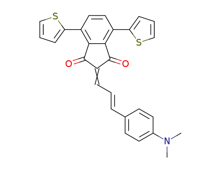 2-{(2E)-3-[4-(N,N-dimethylamino)phenyl]prop-2-en-1-ylidene}-4,7-bis(thiophen-2-yl)indan-1,3-dione