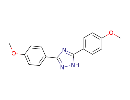Molecular Structure of 2039-09-0 (1H-1,2,4-Triazole, 3,5-bis(4-methoxyphenyl)-)