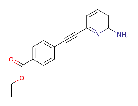 Benzoic acid, 4-[(6-amino-2-pyridinyl)ethynyl]-, ethyl ester