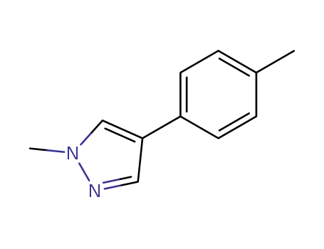 Molecular Structure of 37921-11-2 (1H-Pyrazole, 1-methyl-4-(4-methylphenyl)-)