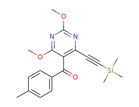 p-tolyl(4-(trimethylsilylethynyl)-2,6-dimethoxy-5-pyrimidineyl)methanone