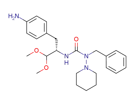 (S)-1-benzyl-3-(1-(4-aminobenzyl)-2,2-dimethoxyethyl)-1-piperidin-1-ylurea