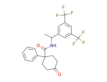 (RS)-4-oxo-1-phenyl-N-{1-[3,5-bis(trifluoromethyl)phenyl]ethyl}cyclohexanecarboxamide