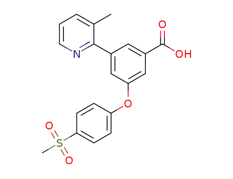 3-(4-methanesulfonylphenoxy)-5-(3-methylpyridin-2-yl)benzoic acid
