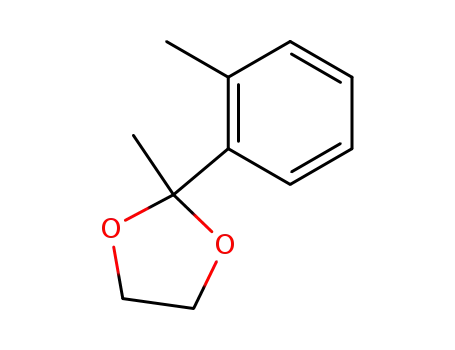 Molecular Structure of 150982-68-6 (1,3-Dioxolane, 2-methyl-2-(2-methylphenyl)-)