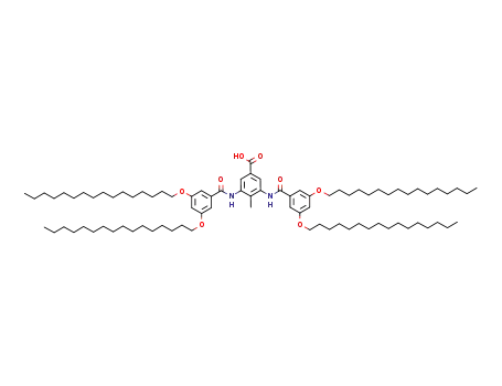 Molecular Structure of 748799-87-3 (Benzoic acid, 3,5-bis[[3,5-bis(hexadecyloxy)benzoyl]amino]-4-methyl-)
