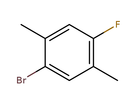 Molecular Structure of 51760-04-4 (1-Bromo-4-fluoro-2,5-dimethylbenzene)