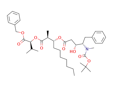 (1R)-1-[(1S)-2-({(1S)-1-[(benzyloxy)carbonyl]-2-methylpropyl}oxy)-1-methyl-2-oxoethyl]octyl 4-[(tert-butoxycarbonyl)(methyl)amino]-2,4,5-trideoxy-5-phenyl-L-erythro-pentonate