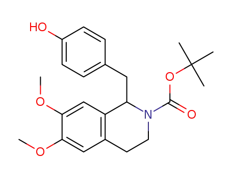 tert-butyl 1-(4-hydroxybenzyl)-6,7-dimethoxy-3,4-dihydroisoquinoline-2(1H)-carboxylate