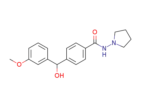 4-[hydroxy-(3-methoxyphenyl)methyl]-N-pyrrolidin-1-yl-benzamide