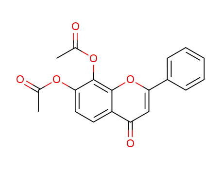 Molecular Structure of 109688-08-6 (4-oxo-2-phenyl-4H-chromene-7,8-diyl diacetate)