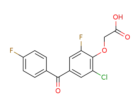 [4-(4-fluorobenzoyl)-2-chloro-6-fluorophenoxy]ethanoic acid