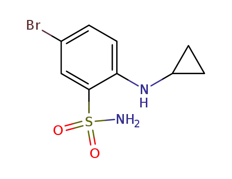 5-bromo-2-(cyclopropylamino)benzenesulfonamide
