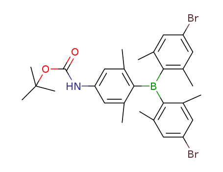 bis(4-bromo-2,6-dimethylphenyl)[4-(tert-butoxycarbonylamino)-2,6-dimethylphenyl]borane