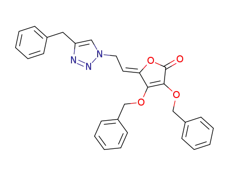 (Z)-5-(2-(4-benzyl-1H-1,2,3-triazol-1-yl)ethylidene)-3,4-bis(benzyloxy)furan-2(5H)-one