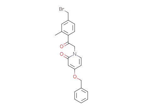 4-benzyloxy-1-[2-(4-{bromomethyl}-2-methyl-phenyl)-2-oxo-ethyl]-1H-pyridin-2-one