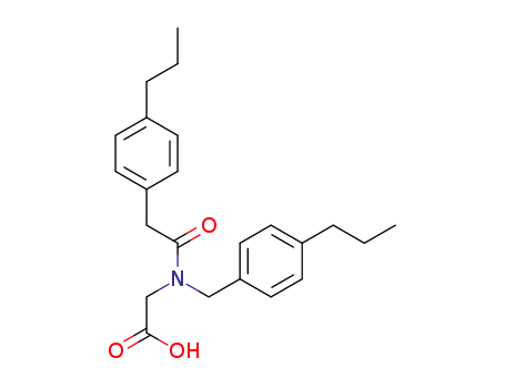 2-(N-(4-propylbenzyl)-2-(4-propylphenyl)acetamido)acetic acid