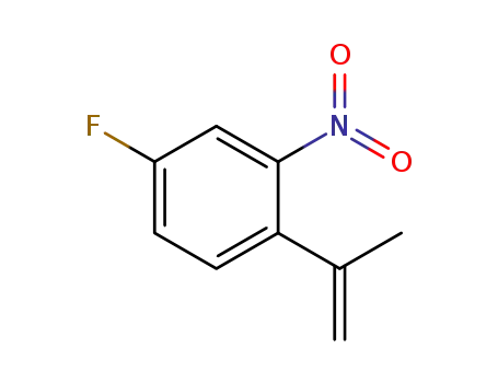 Molecular Structure of 1417885-64-3 (4-fluoro-2-nitro-1-(prop-1-en-2-yl)benzene)