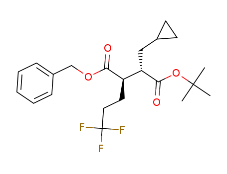 (2R,3S)-1-benzyl 4-tert-butyl 3-(cyclopropylmethyl)-2-(3,3,3-5 trifluoropropyl)succinate