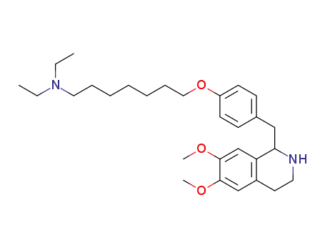 7-(4-((6,7-dimethoxy-1,2,3,4-tetrahydroisoquinolin-1-yl)methyl)phenoxy)-N,N-diethylheptan-1-amine