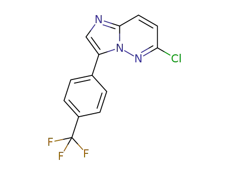 Molecular Structure of 1025065-94-4 (6-chloro-3-(4-(trifluoromethyl)phenyl)imidazo[1,2-b]pyridazine)