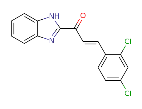 1-(1H-benzimidazol-2-yl)-3-(2,4-dichlorophenyl)-2-propen-1-one