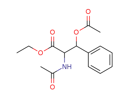 Molecular Structure of 88854-18-6 (threo-O-Acetyl-N-acetyl-β-phenylserine ethyl ester)