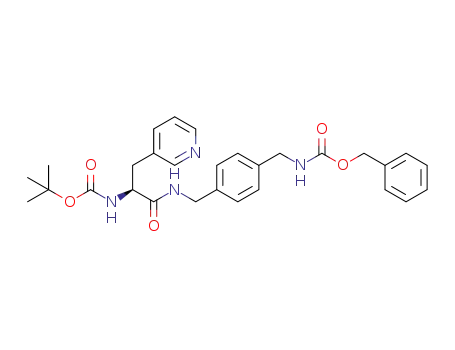 {(S)-1-[4-(benzyloxycarbonylamino-methyl)-benzylcarbamoyl]-2-pyridin-3-yl-ethyl}-carbamic acid tert-butyl ester