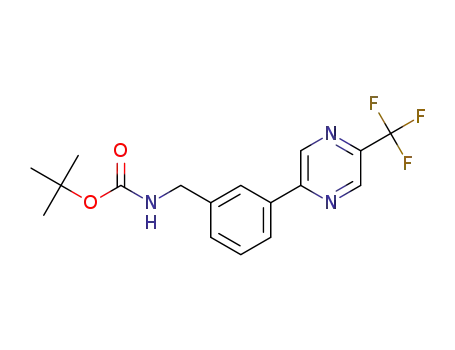 [3-(5-trifluoromethylpyrazin-2-yl)benzyl]carbamic acid tert-butyl ester