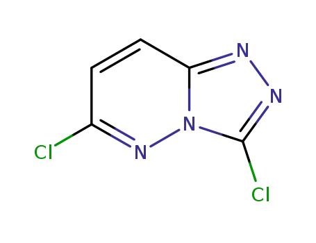 Molecular Structure of 33050-38-3 (3,6-Dichloro[1,2,4]triazolo[4,3-b]pyridazine)