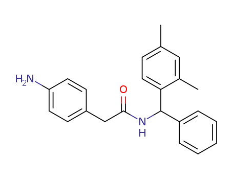 2-(4-aminophenyl)-N-((2,4-dimethylphenyl)(phenyl)methyl)acetamide