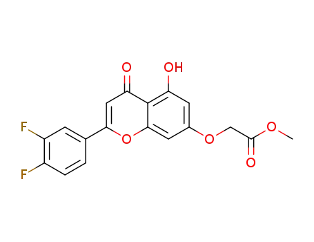 methyl 2-((2-(3,4-difluorophenyl)-5-hydroxy-4-oxo-4H-chromen-7-yl)oxy)acetate