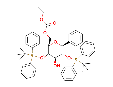 2,4-di-O-(tert-butyldiphenyl)silyl-6-O-(ethoxycarbonyl)-1-C-phenyl-β-D-glucopyranoside