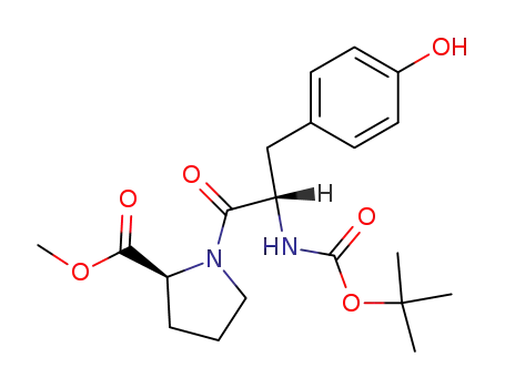 methyl 1-(2-((t-butoxycarbonyl)amino)-3-(4-hydroxyphenyl)propanoyl)pyrrolidine-2-carboxylate