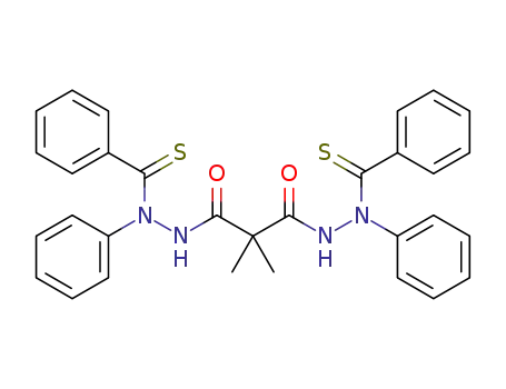 Propanedioic acid, dimethyl-,
bis[2-phenyl-2-(phenylthioxomethyl)hydrazide]