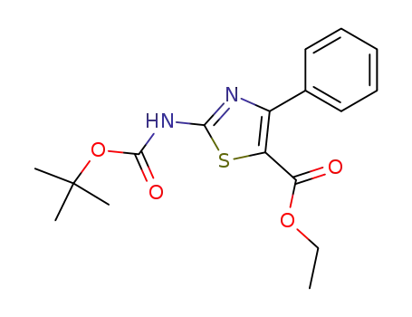 5-Thiazolecarboxylic acid,
2-[[(1,1-dimethylethoxy)carbonyl]amino]-4-phenyl-, ethyl ester