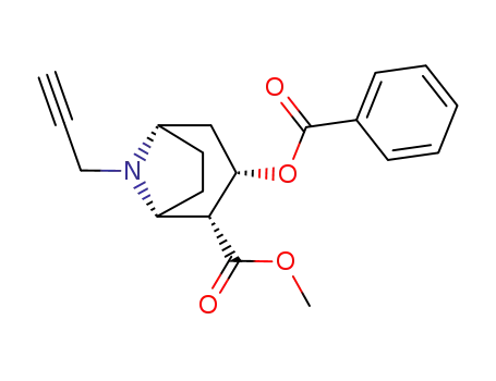 Molecular Structure of 275355-66-3 (methyl (1R,2R,3S,5S)-3-(benzoyloxy)-8-(prop-2-yn-1-yl)-8-azabicyclo[3.2.1]octane-2-carboxylate)