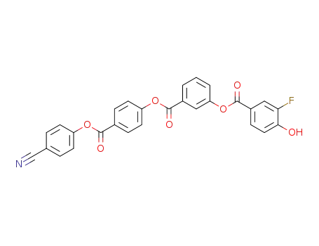 Benzoic acid, 3-[(3-fluoro-4-hydroxybenzoyl)oxy]-,
4-[(4-cyanophenoxy)carbonyl]phenyl ester