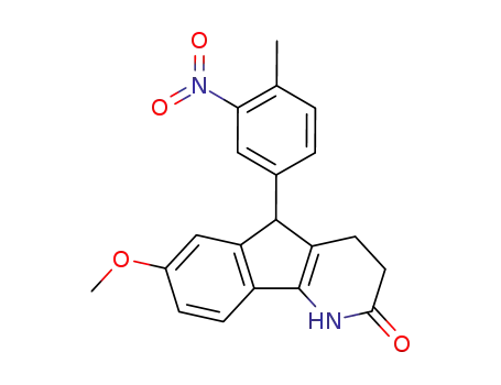 7-Methoxy-5-(4-methyl-3-nitro-phenyl)-1,3,4,5-tetrahydro-indeno[1,2-b]pyridin-2-one