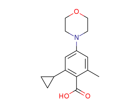 2-cyclopropyl-6-methyl-4-morpholin-4-yl-benzoic acid