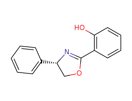 Molecular Structure of 135948-05-9 (Phenol, 2-[(4S)-4,5-dihydro-4-phenyl-2-oxazolyl]-)