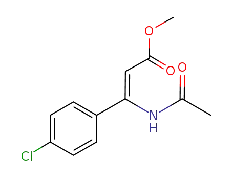 2-Propenoic acid, 3-(acetylamino)-3-(4-chlorophenyl)-, methyl ester,
(2Z)-