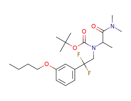2-[N-tert-butoxycarbonyl-2,2-difluoro-2-(3-butoxyphenyl)-ethylamino]-N,N-dimethylpropanamide