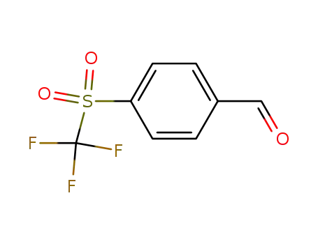 Molecular Structure of 650-89-5 (4-(TRIFLUOROMETHYLSULFONYL)BENZALDEHYDE)