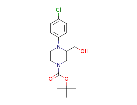 tert-butyl 4-(4-chlorophenyl)-3-(hydroxymethyl)piperazine-1-carboxylate