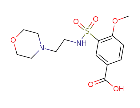 4-methoxy-3-(N-(2-morpholinoethyl)sulfamoyl)benzoic acid